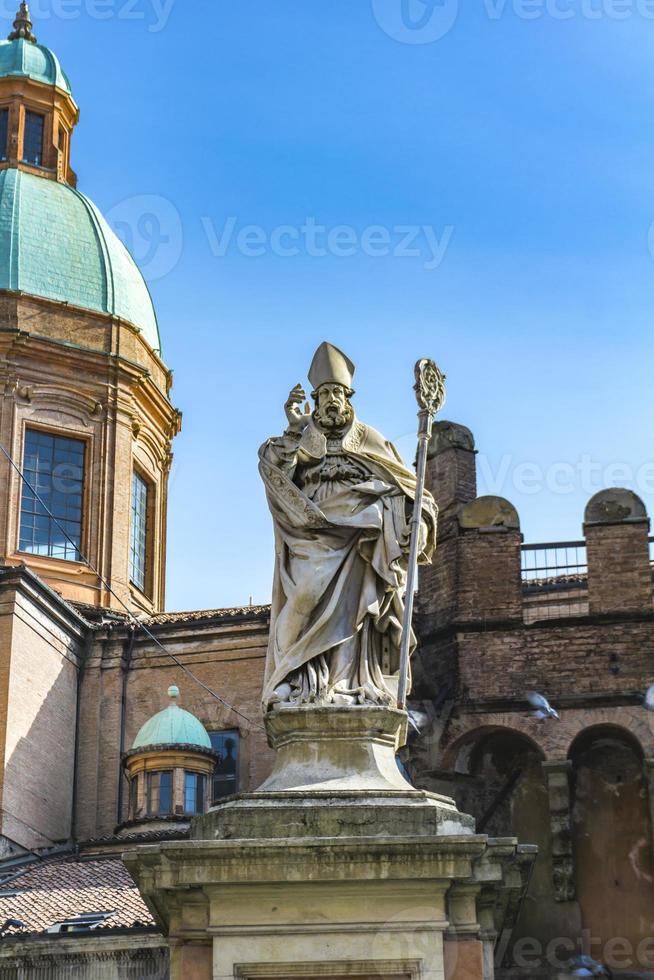 Saint Petronius statue in Bologna photo