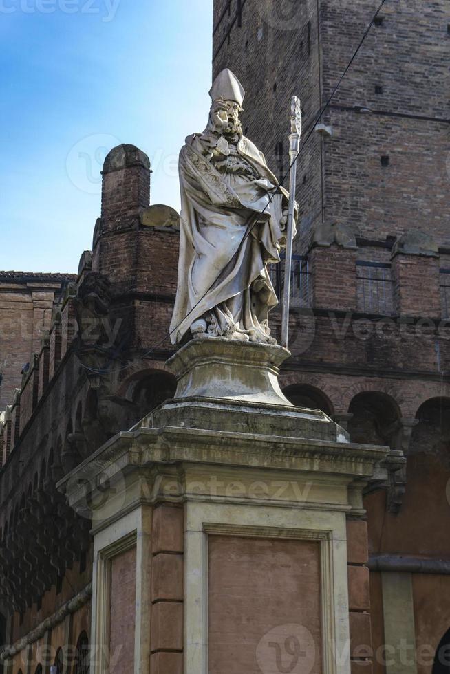 Saint Petronius statue in Bologna photo