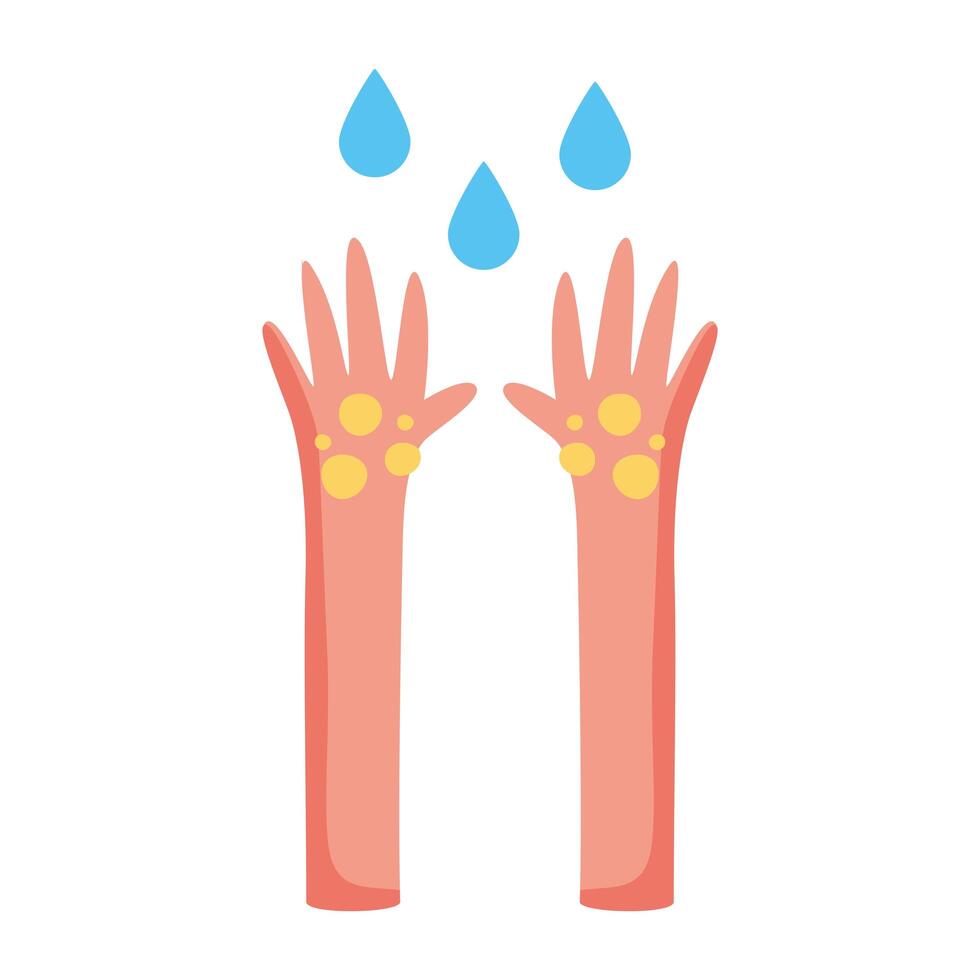hands human washing isolated icon vector