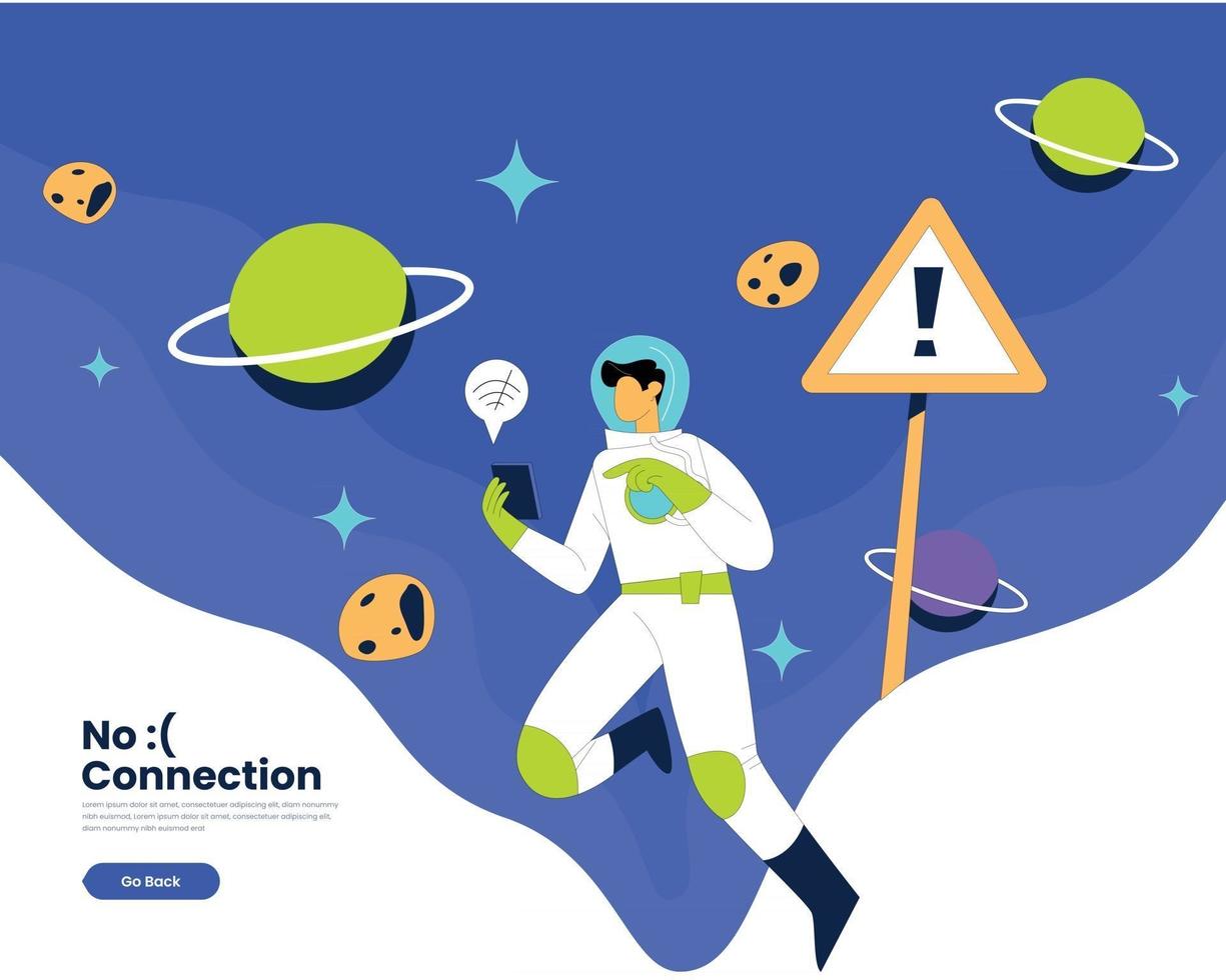 No internet connection vector illustration