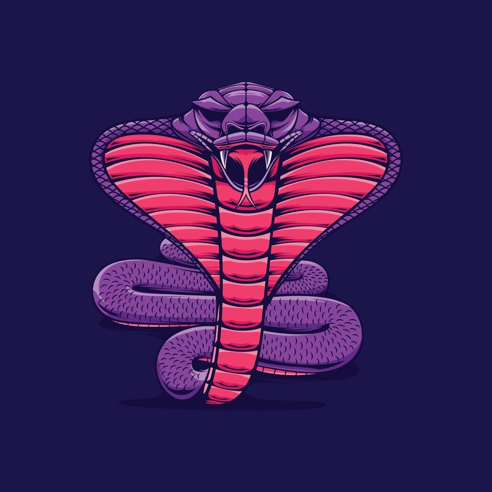 ilustraciones vectoriales de serpiente cobra vector