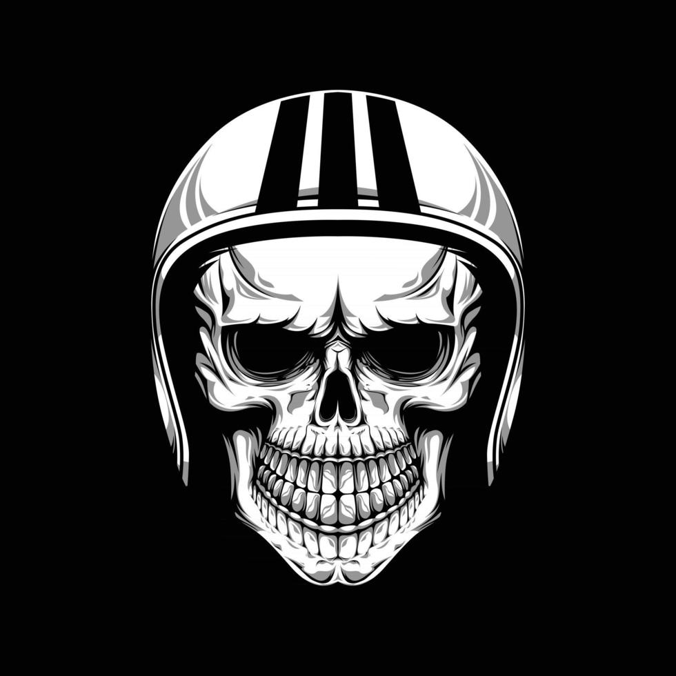 Biker Skull Vector Artwork