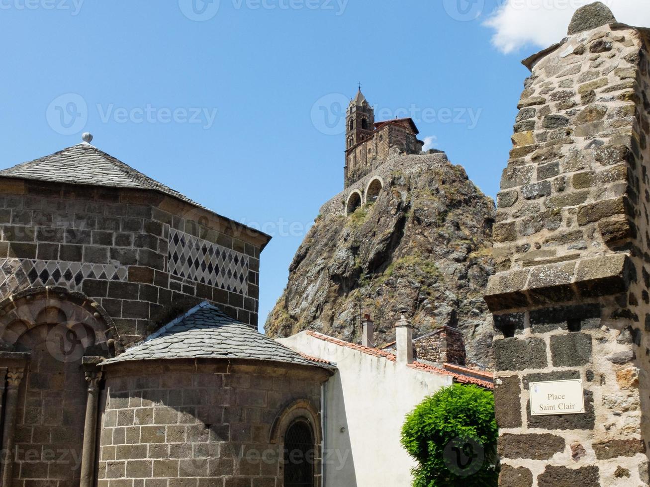 Chappelle Saint-Clair d'Aiguilhe, Puy-en-Velay, France photo