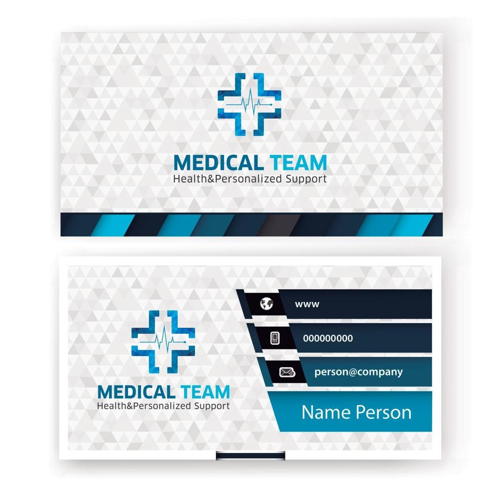 Card presentation medicine vector