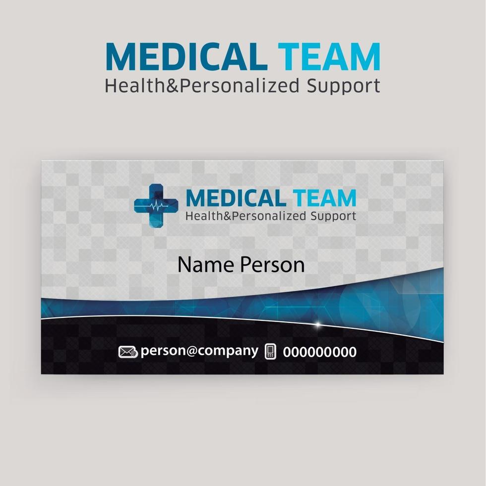 Card presentation medicine vector