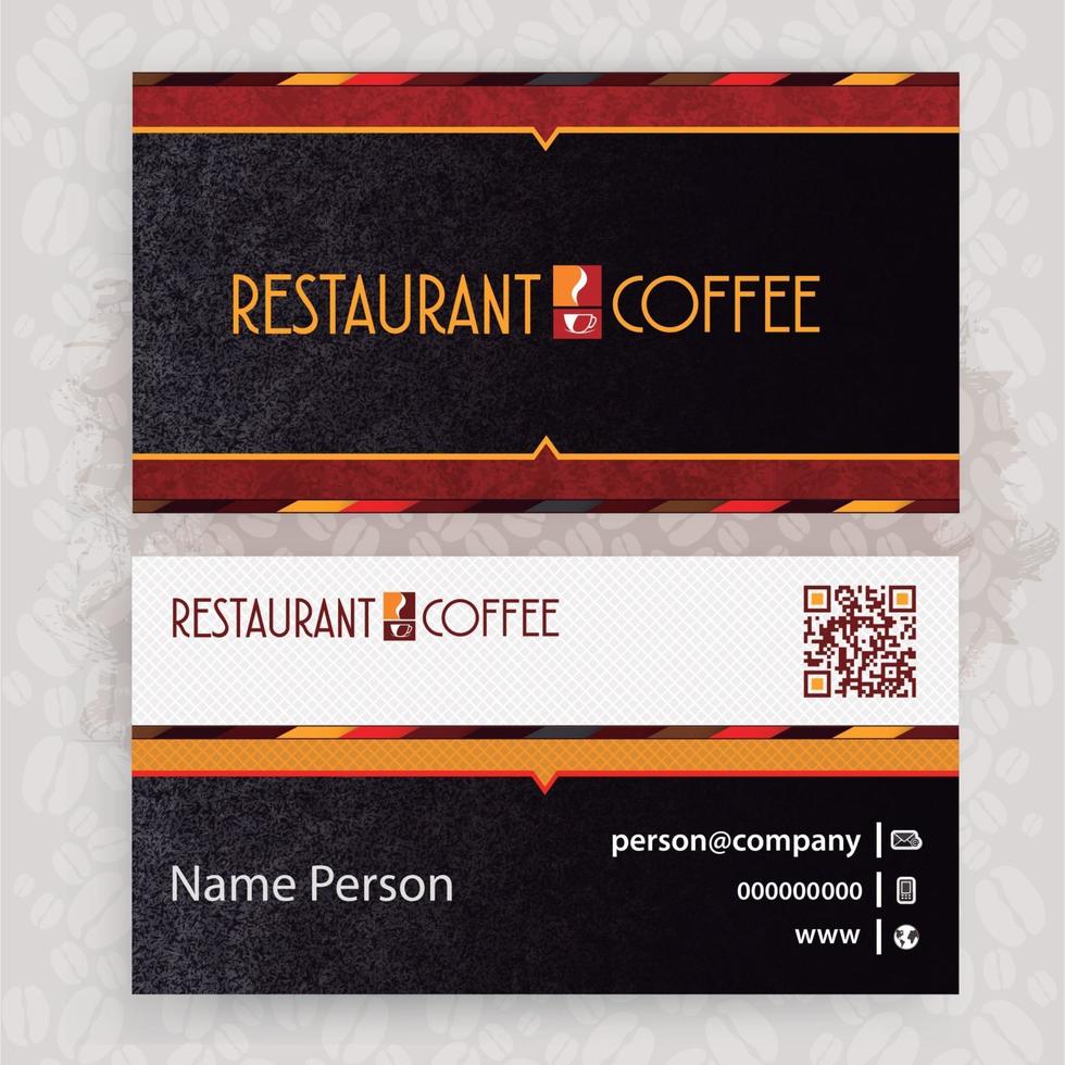 Restaurant Card Presentation vector