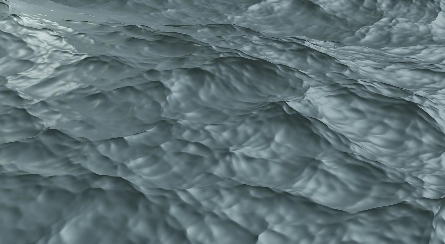 3D illustration of blue ocean waves photo