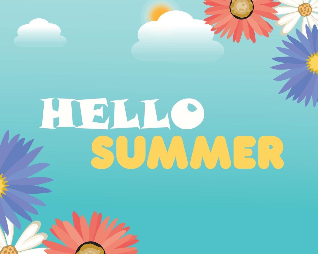 summer background vector design
