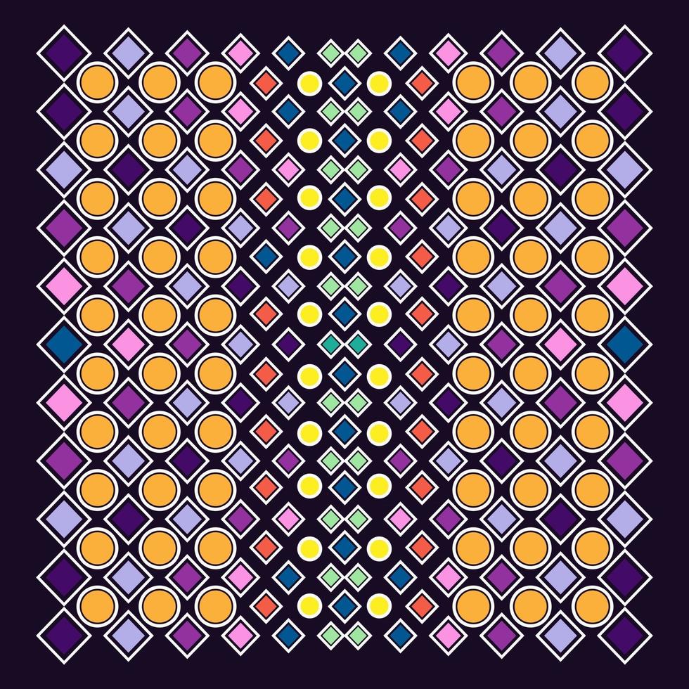 Graphic of colorful abstract geometric design vector