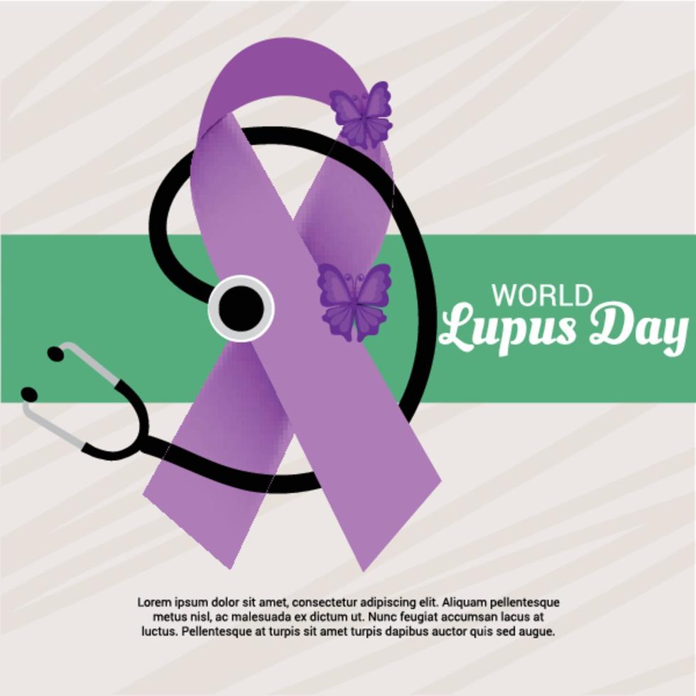 Vector illustration of a Background for World Lupus Day