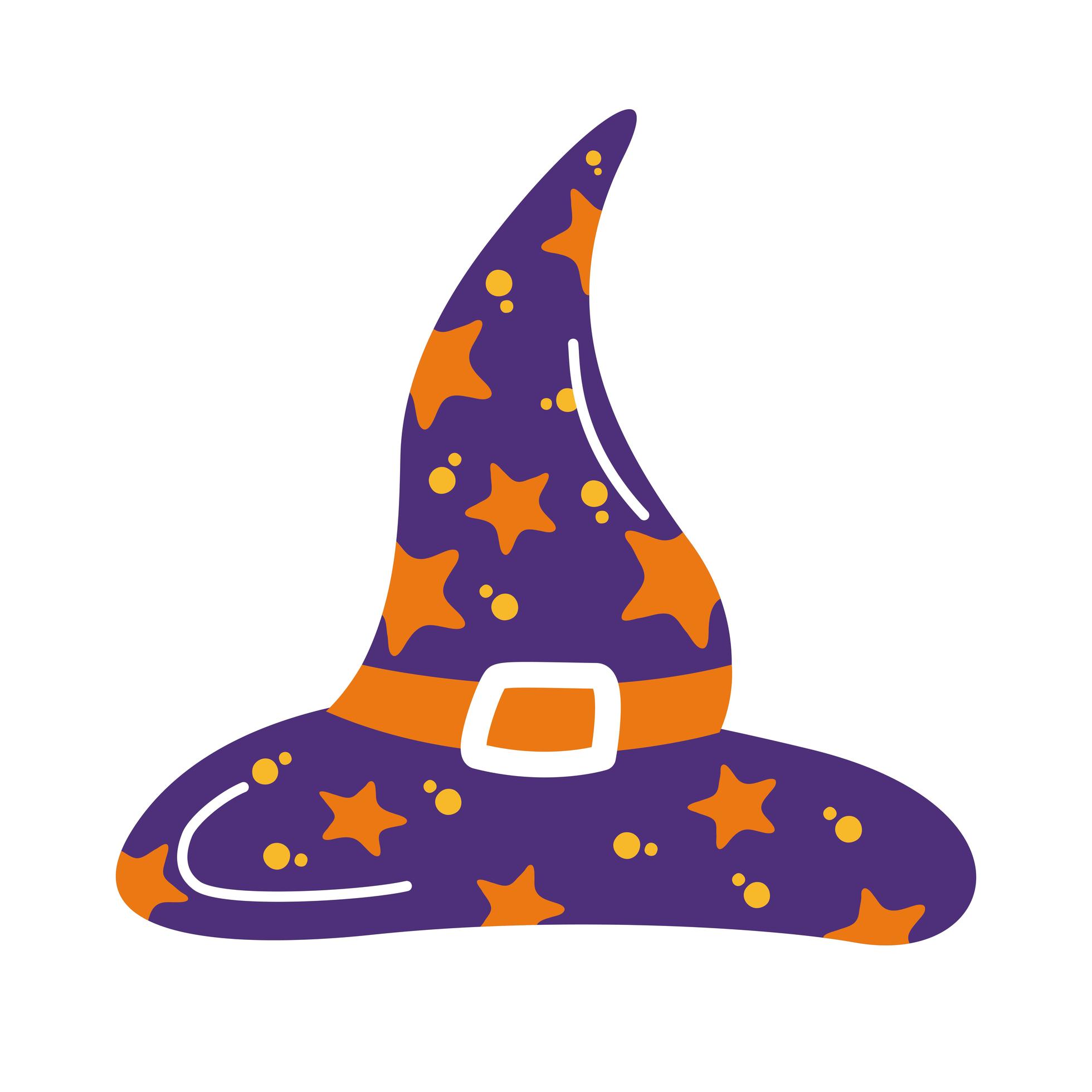 halloween witch hat flat style icon 2484572 Vector Art at Vecteezy