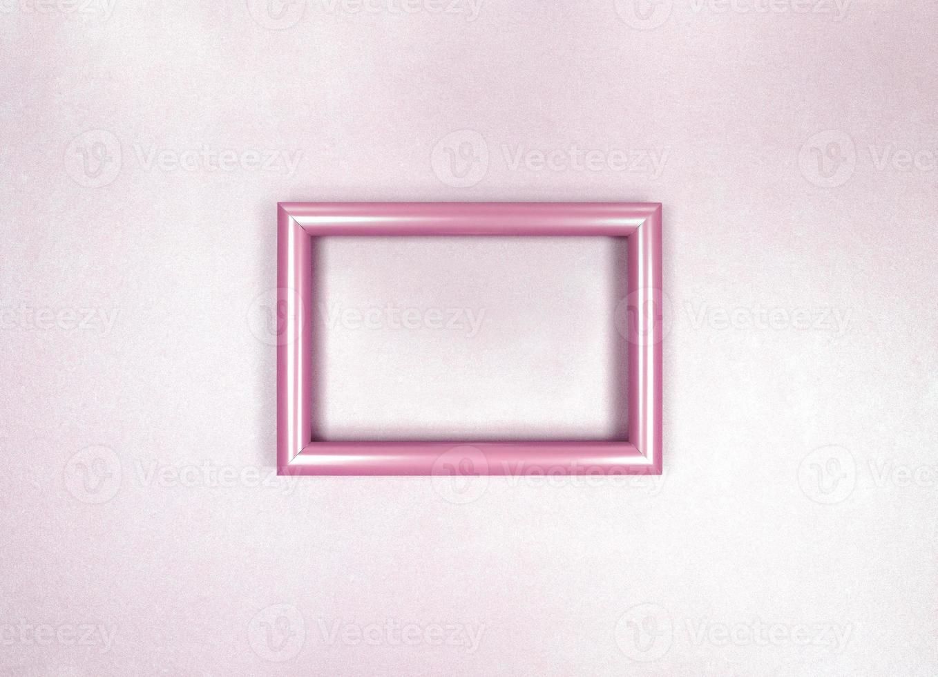 marco en la pared minimalista foto monocromática rosa suave