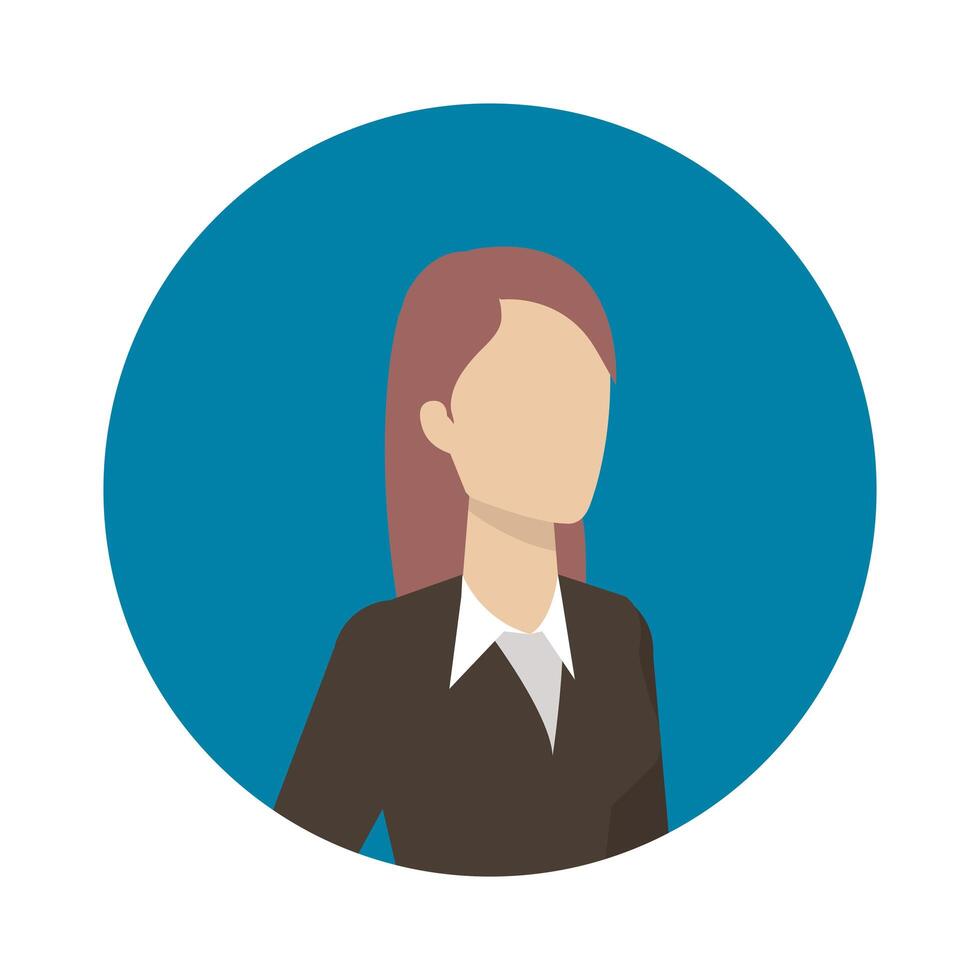 Isolated avatar woman vector design