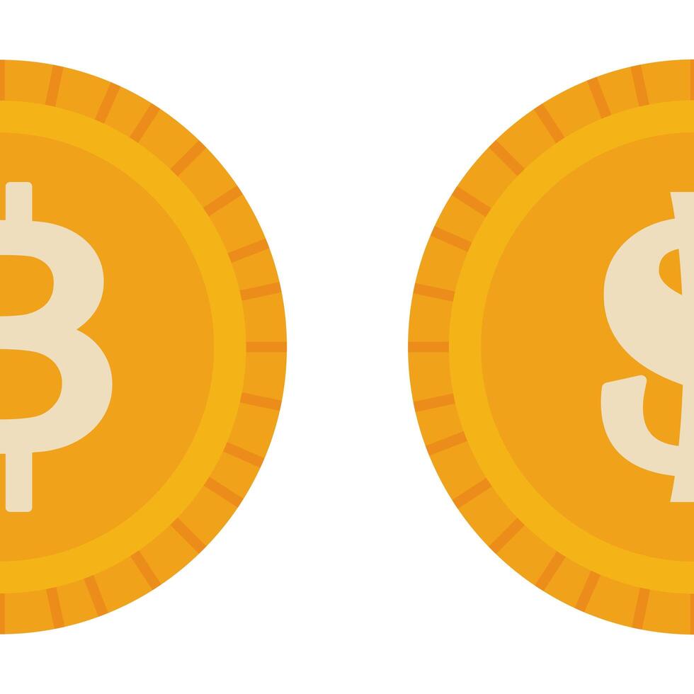 Isolated Bitcoin vector design