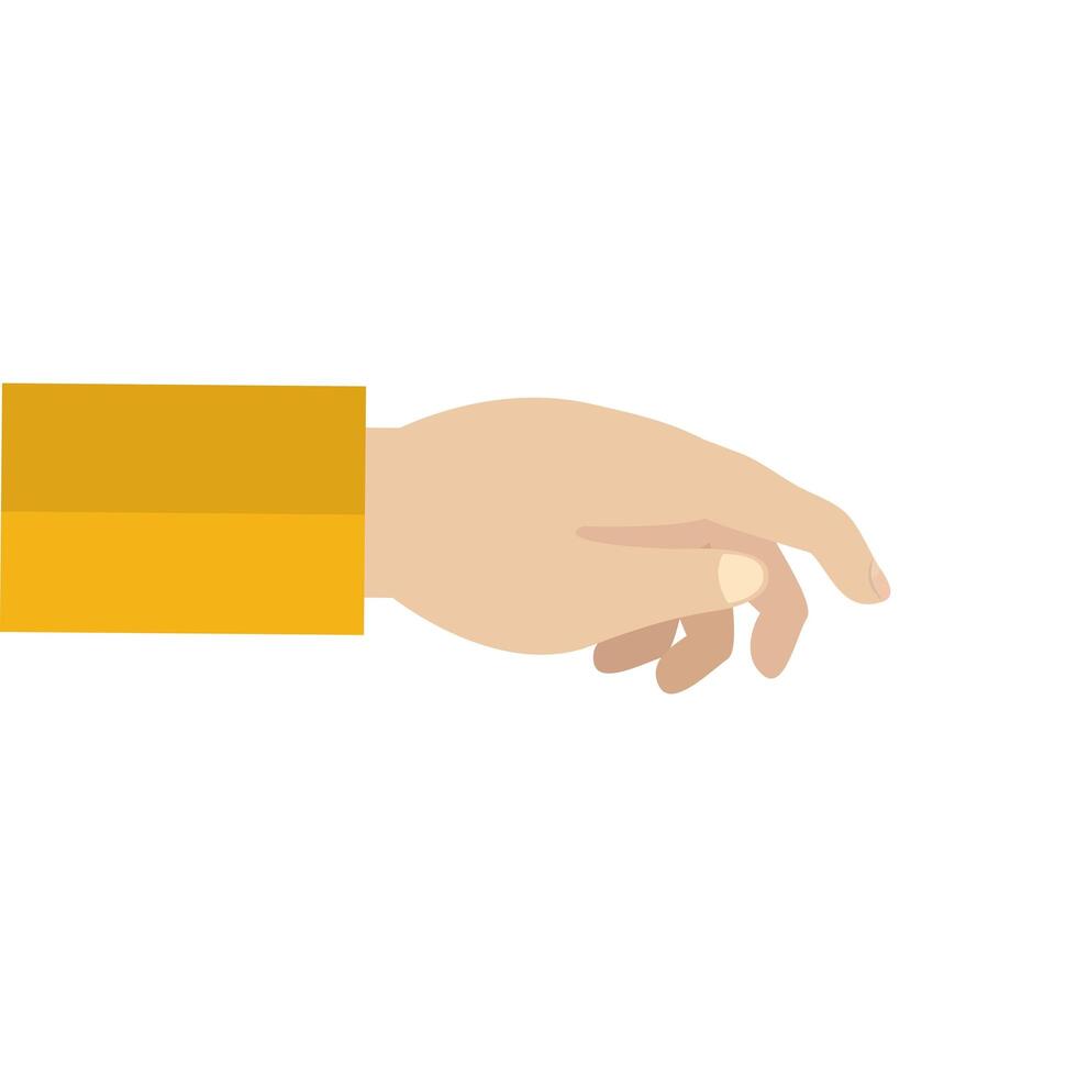Isolated hand design vector