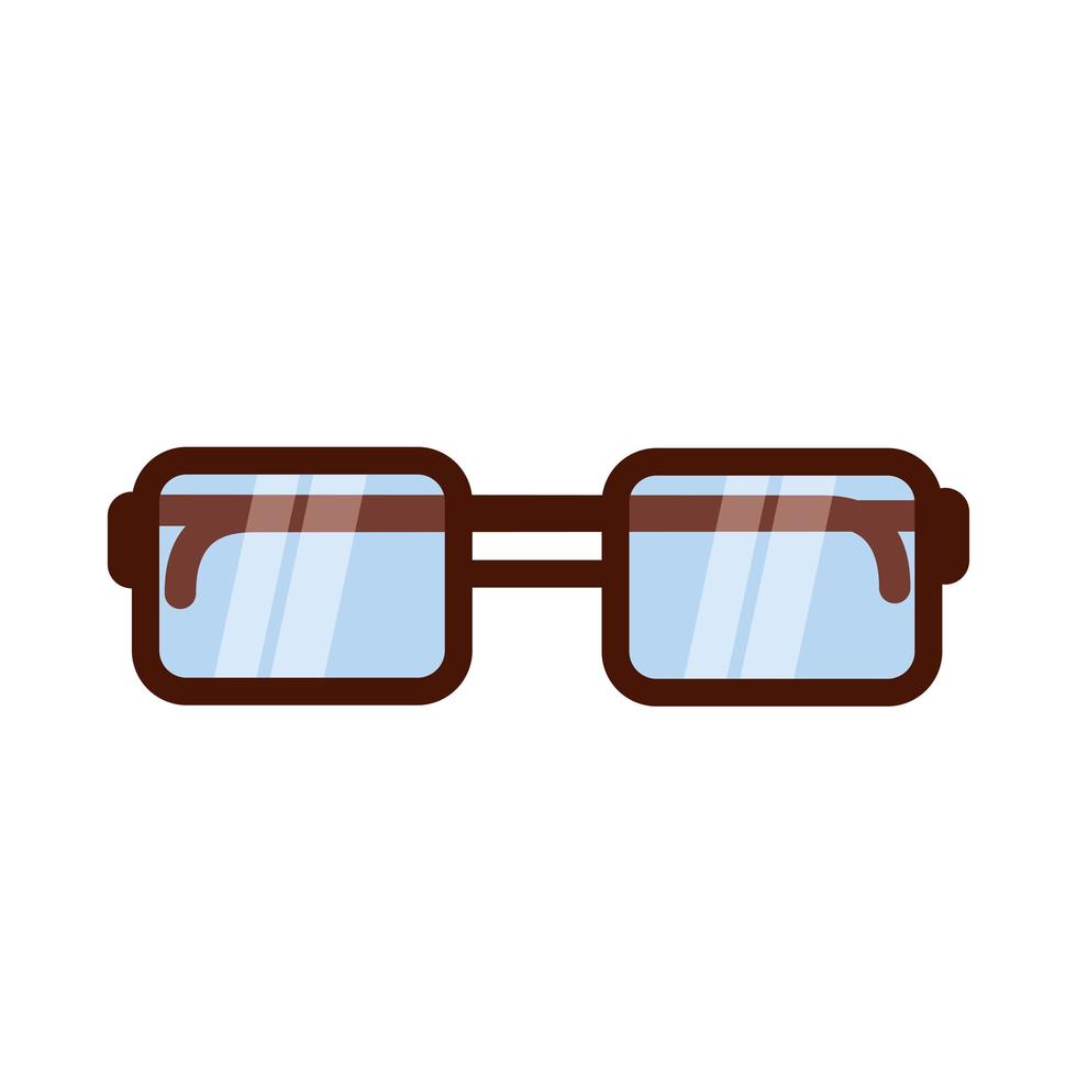 Isolated glasses vector design