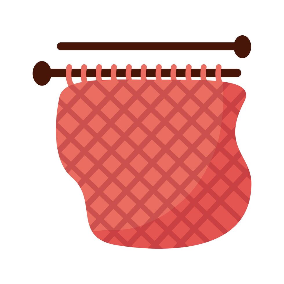 Isolated garter stitch vector design