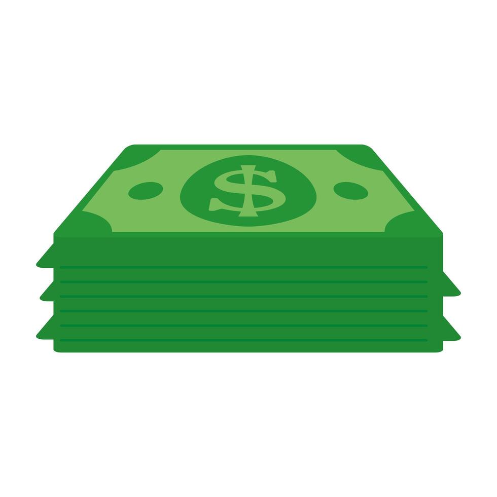 Isolated bills vector design