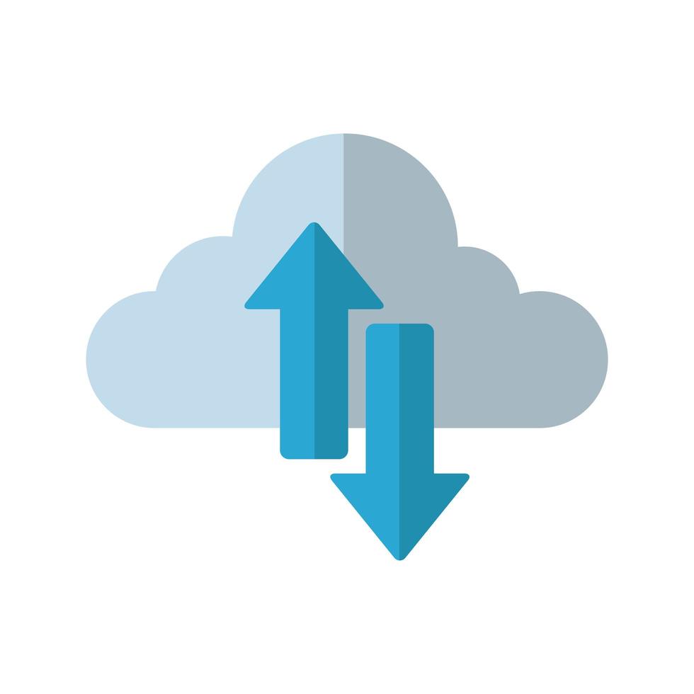 Isolated cloud computing vector design