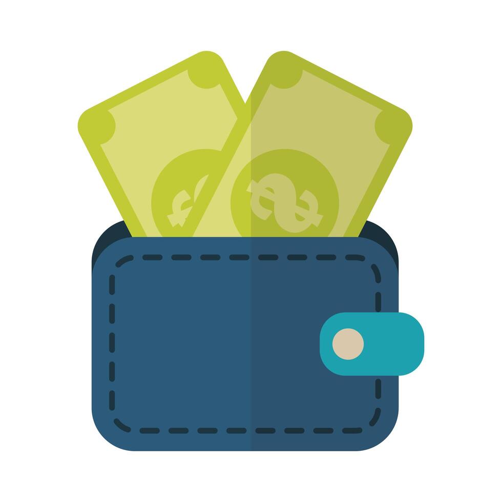 Isolated wallet vector design