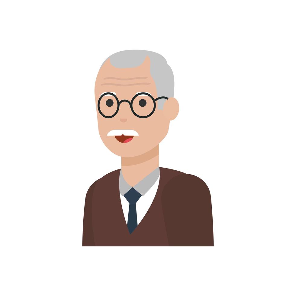 Grandfather cartoon vector design