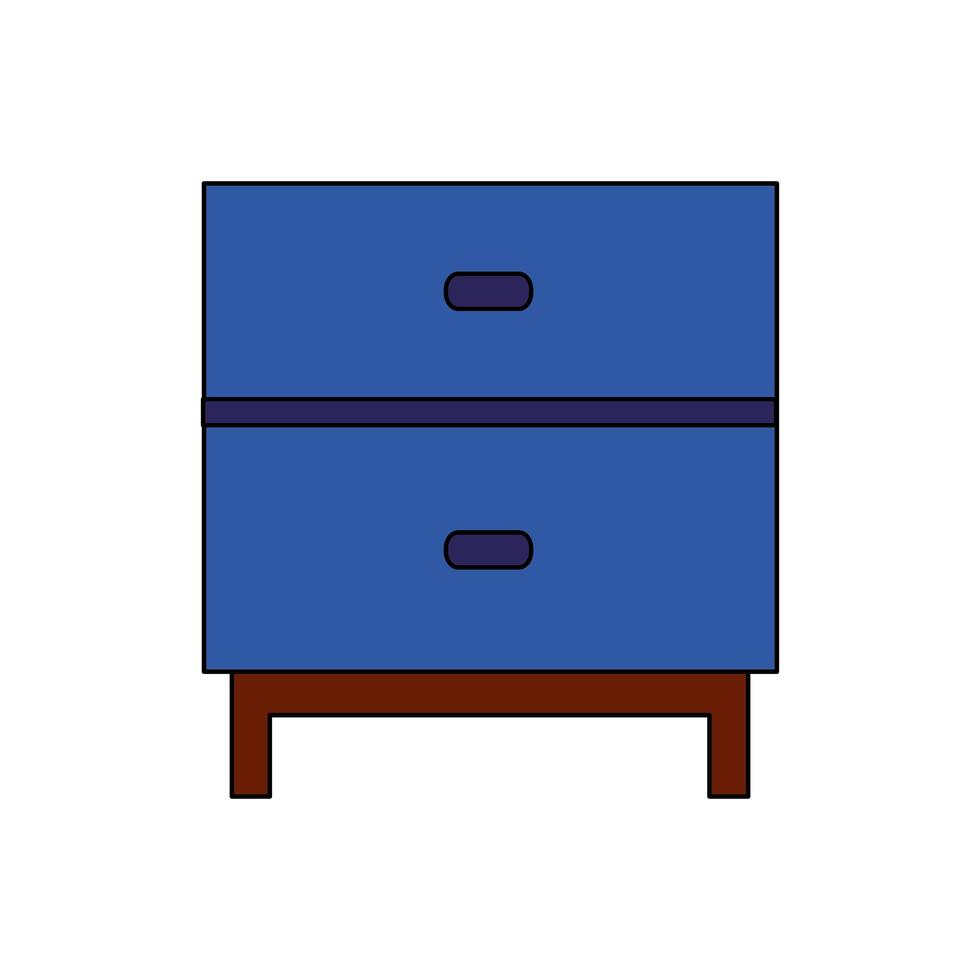 diseño de vector de muebles aislados