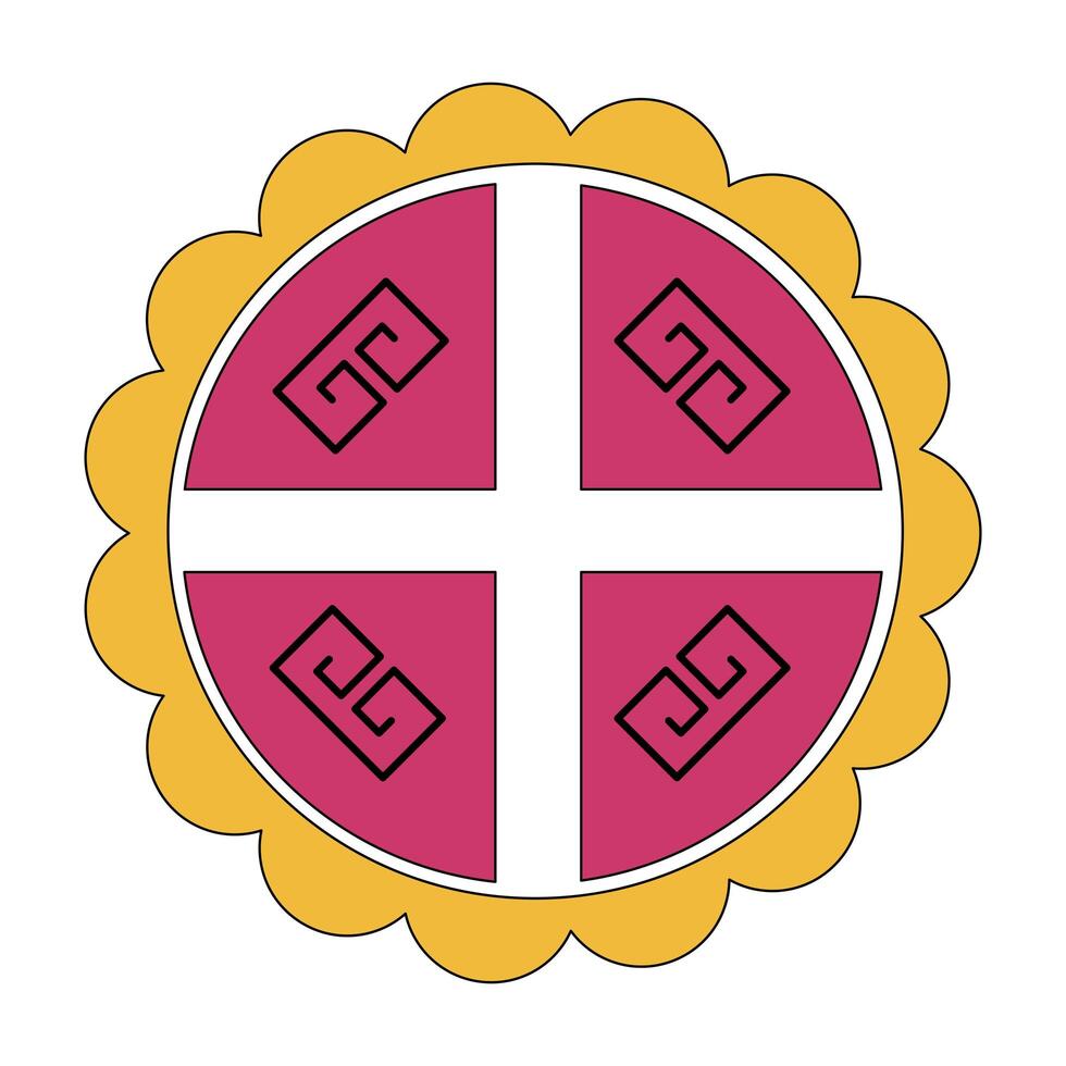 Isolated china circle vector design