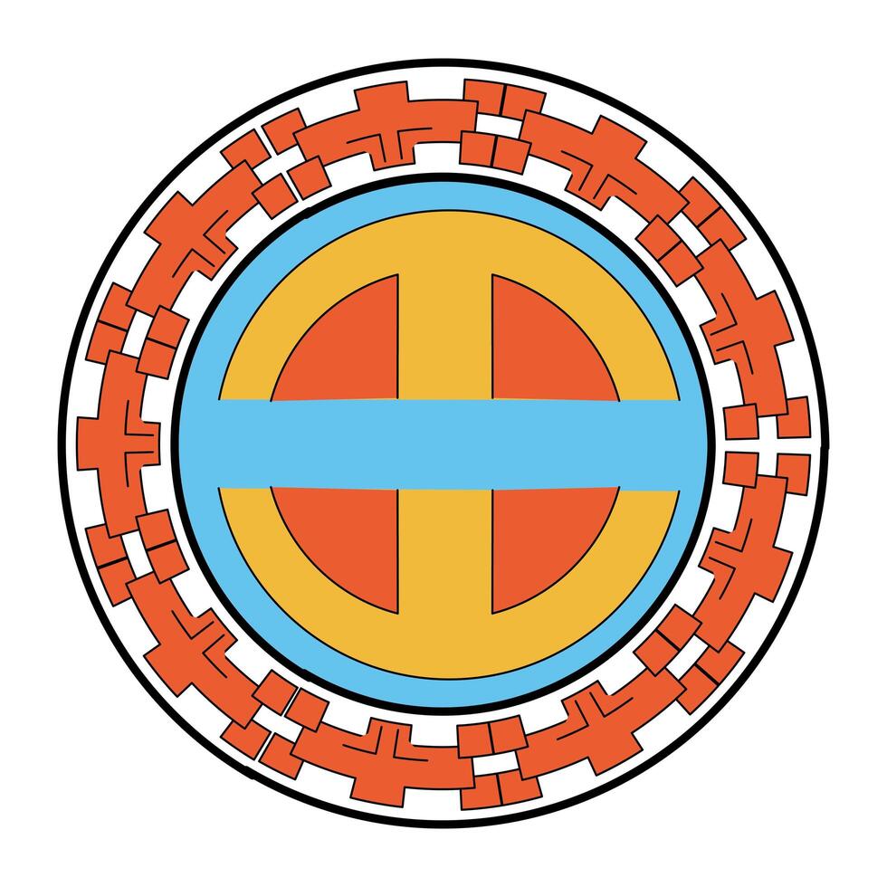 Isolated china circle vector design
