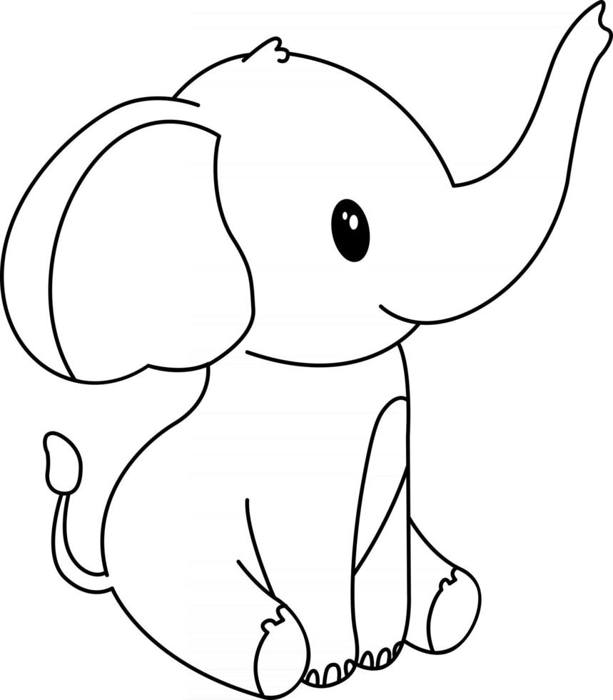 elefante para colorear