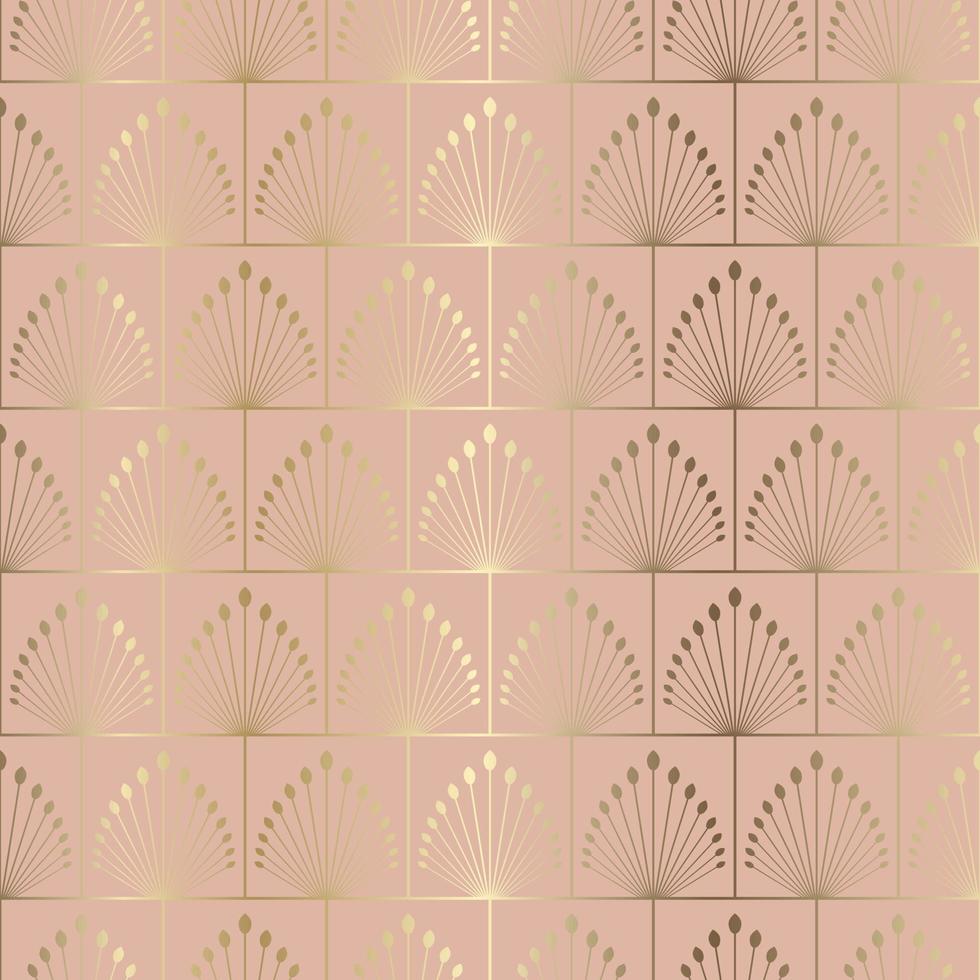 art deco style seamless tiled pattern background vector