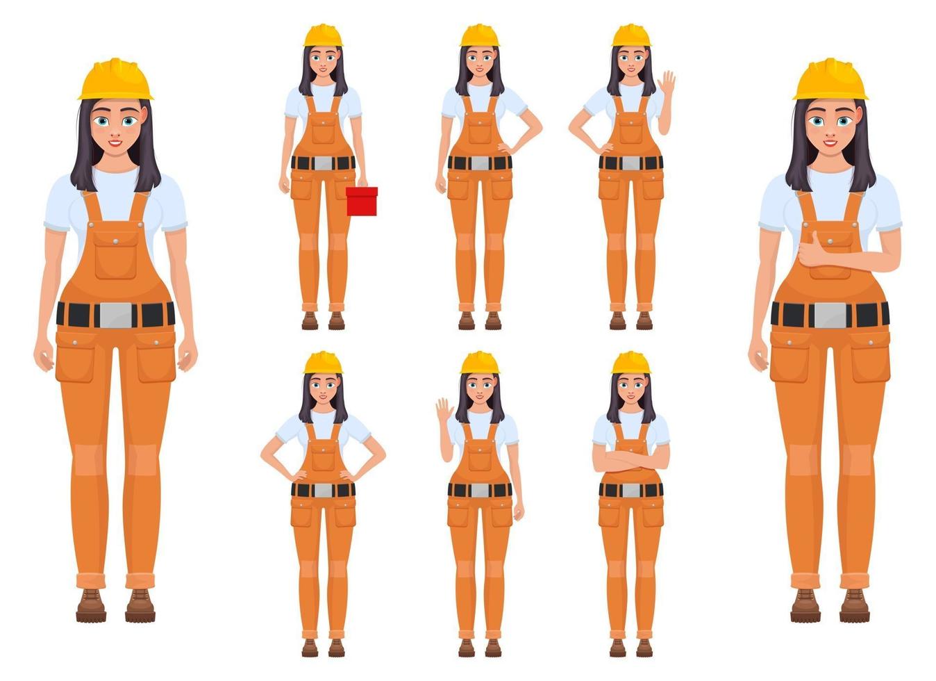 Woman worker vector design illustration isolated on white background