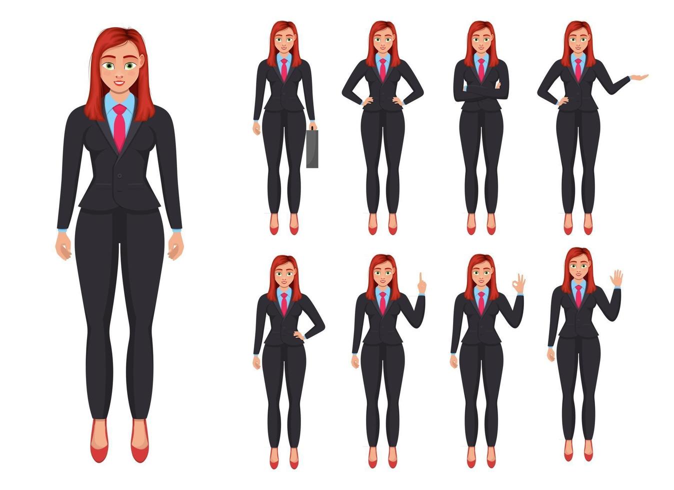 Businesswoman vector design illustration isolated on white background