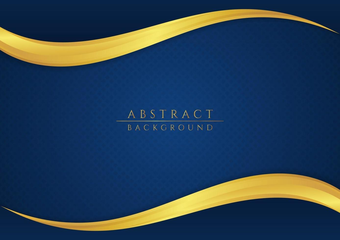 Fluid luxury gold metallic wave shape abstract background vector