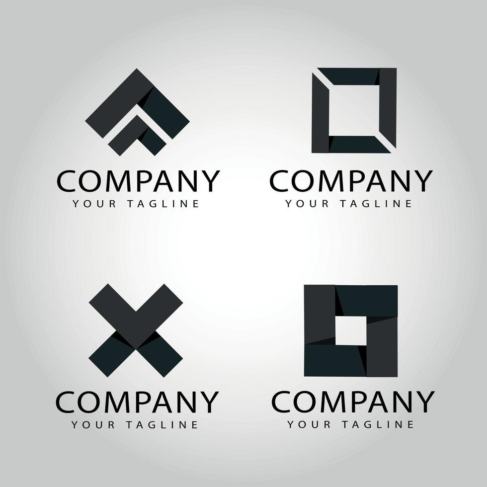Abstract black logos 2485795 Vector Art at Vecteezy