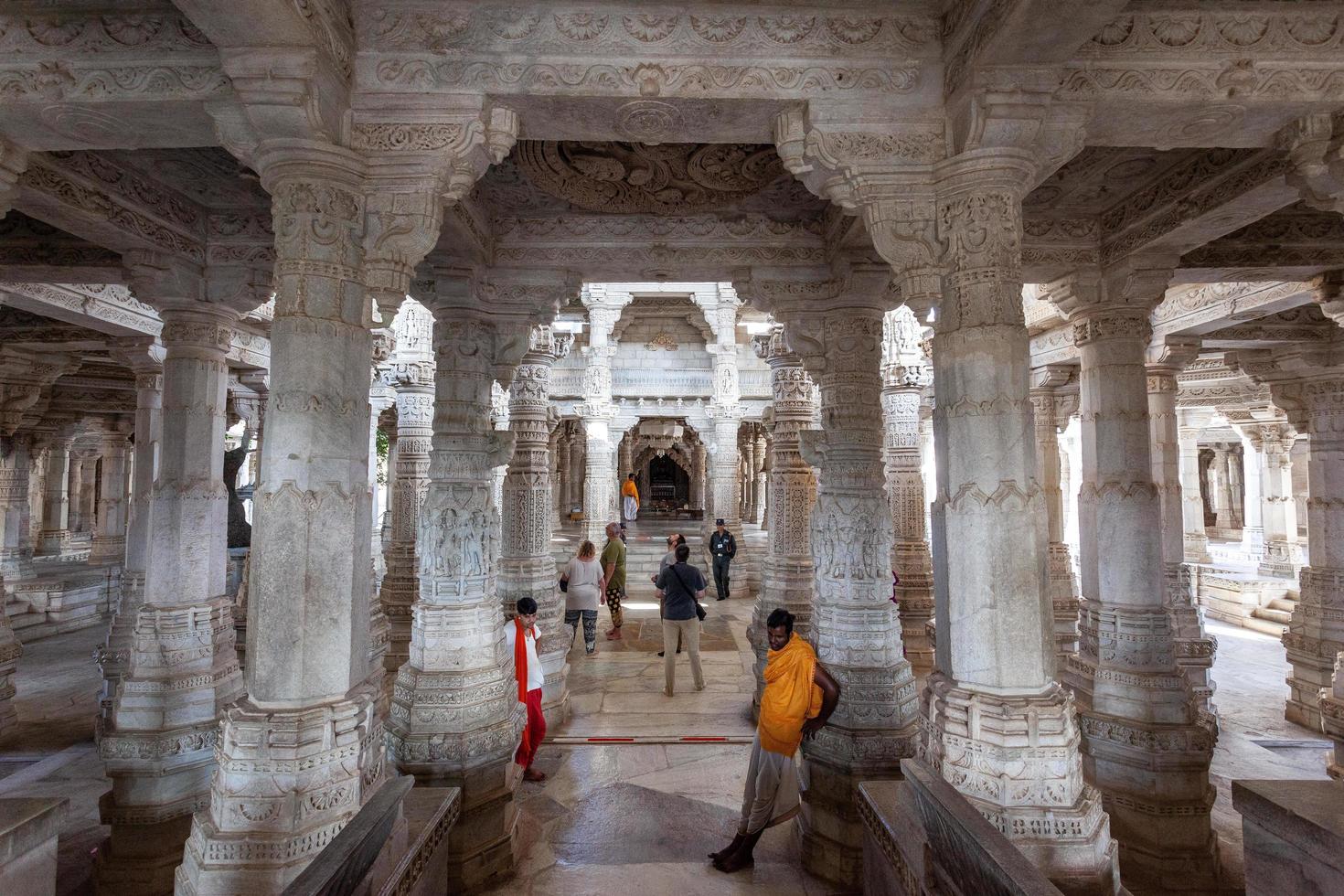 Templo Ranakpur Jain en Rajasthan, India foto