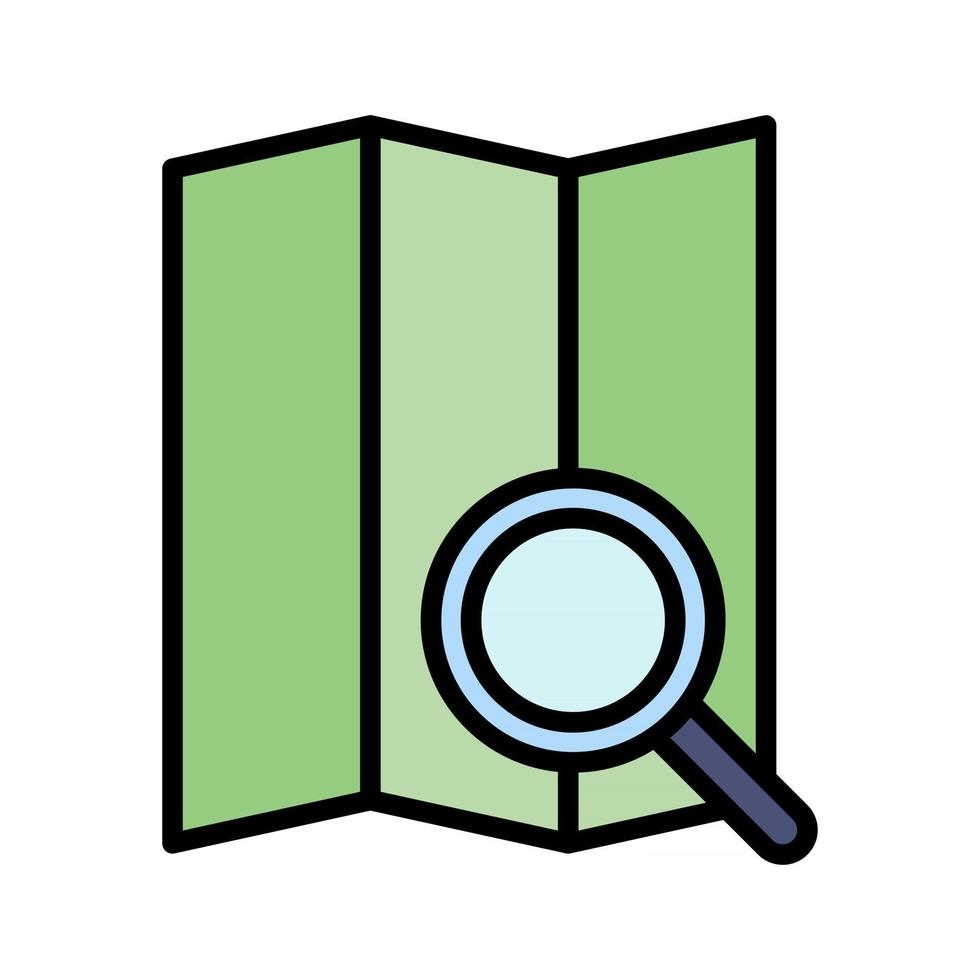 Search Map Icon vector