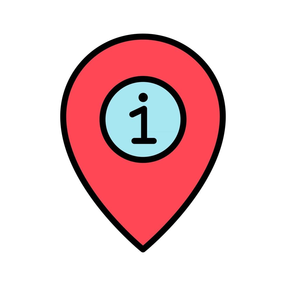 Info Center Location Icon vector