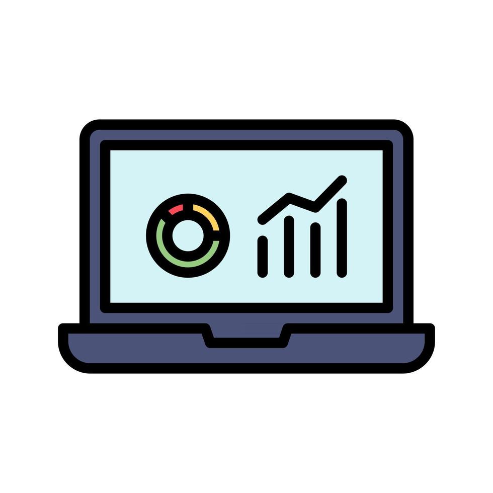 Online Statistics Icon vector