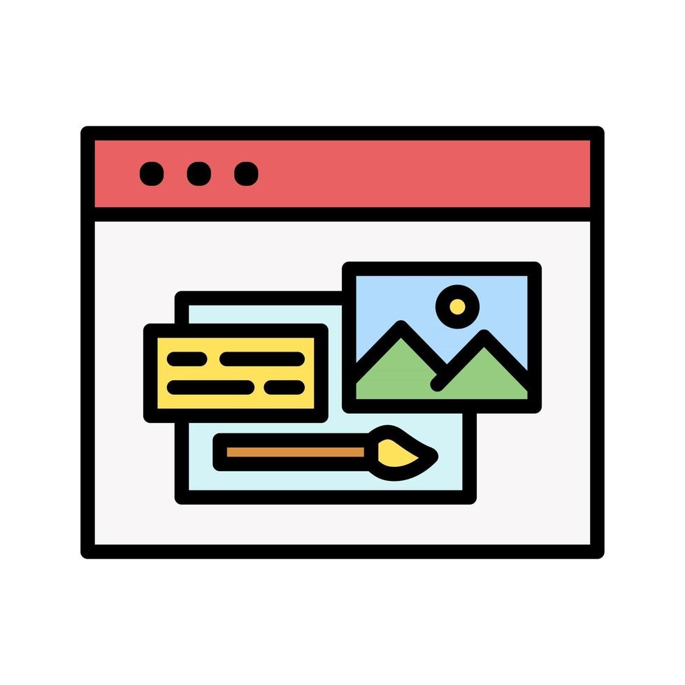 Web Design Icon vector