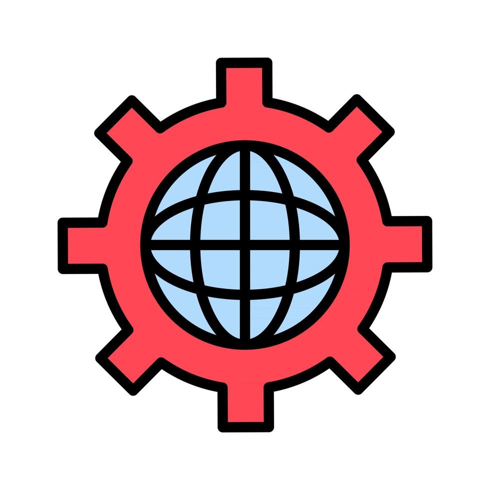 Global Settings Icon vector
