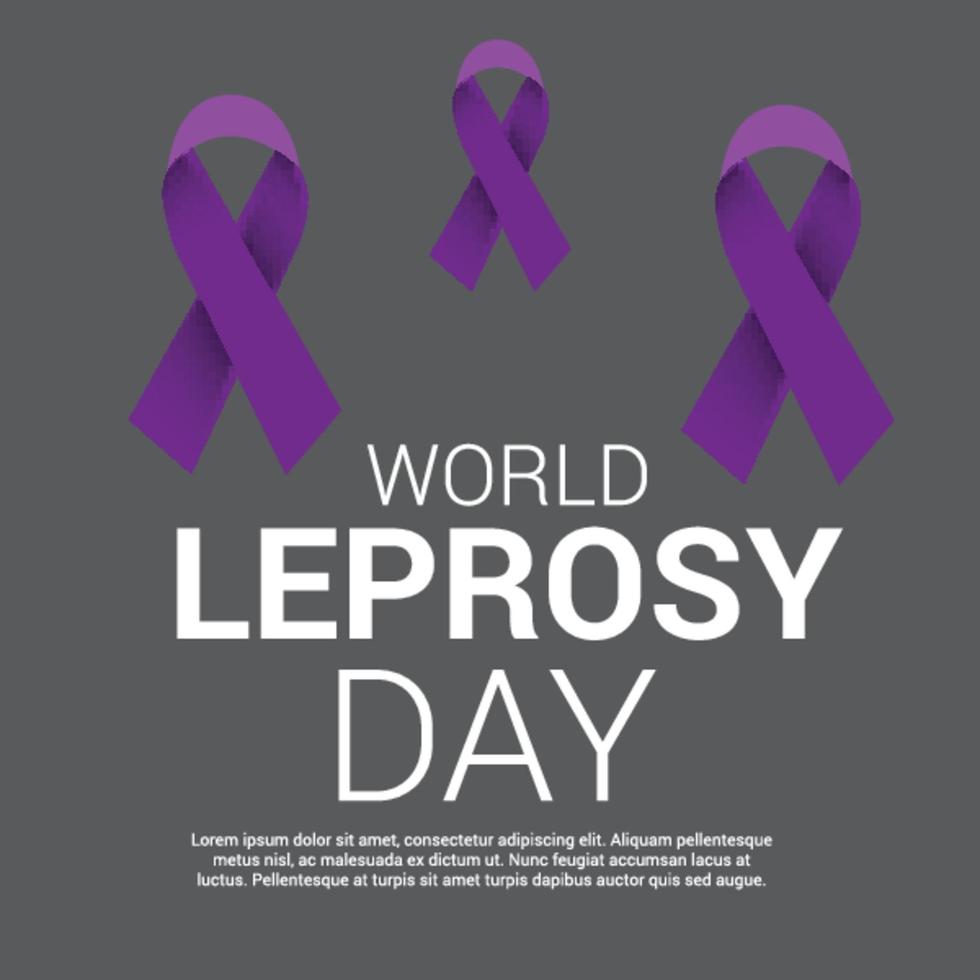 Vector illustration of a Background for World Leprosy Day