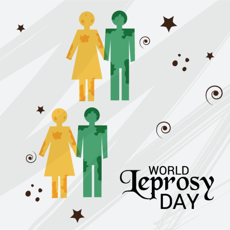 Vector illustration of a Background for World Leprosy Day