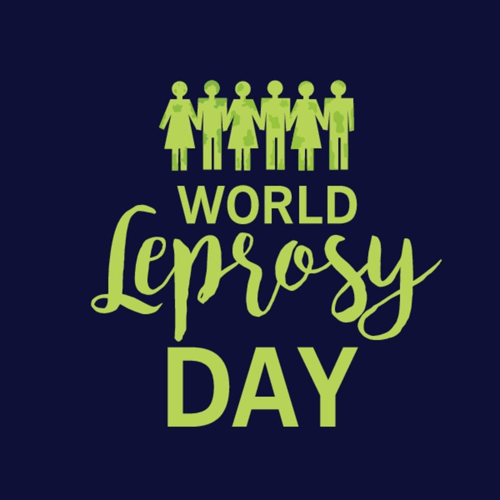 Vector illustration of a Background for World Leprosy Day