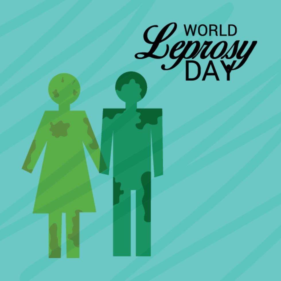 Vector illustration of a Background for World Leprosy Day