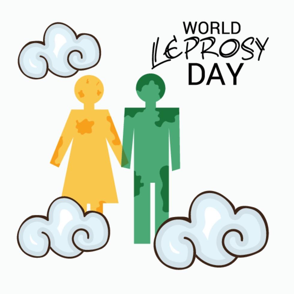 Vector illustration of a Background for World Leprosy Day