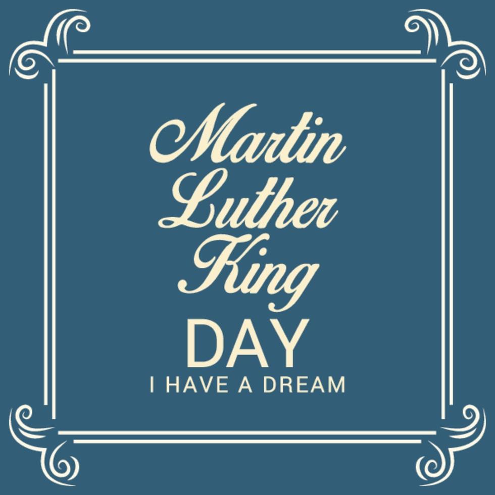 ilustración vectorial de un fondo para el día de martin luther king vector