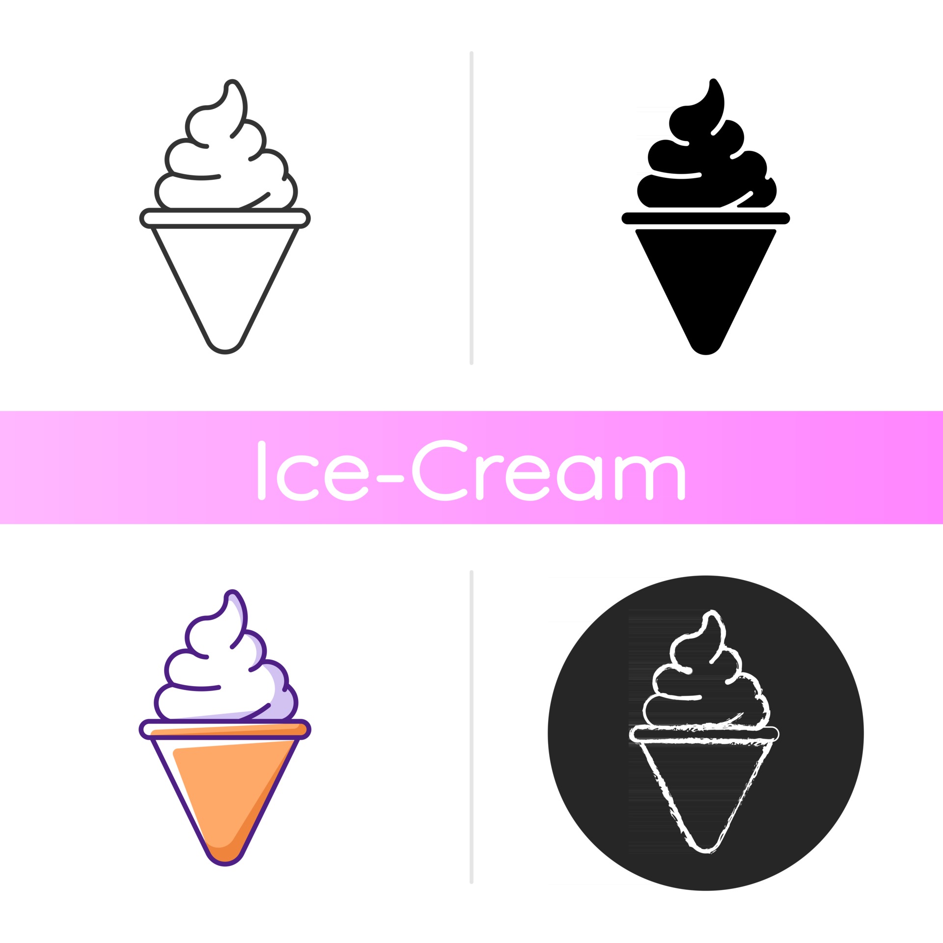 Scoop Of Blue Ice Cream In A Waffle Cup, Ice Cream, Icon, Logo PNG