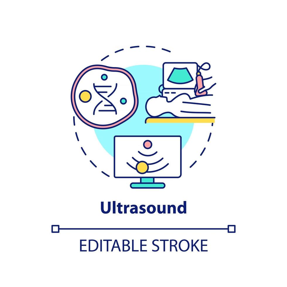 Ultrasound concept icon vector