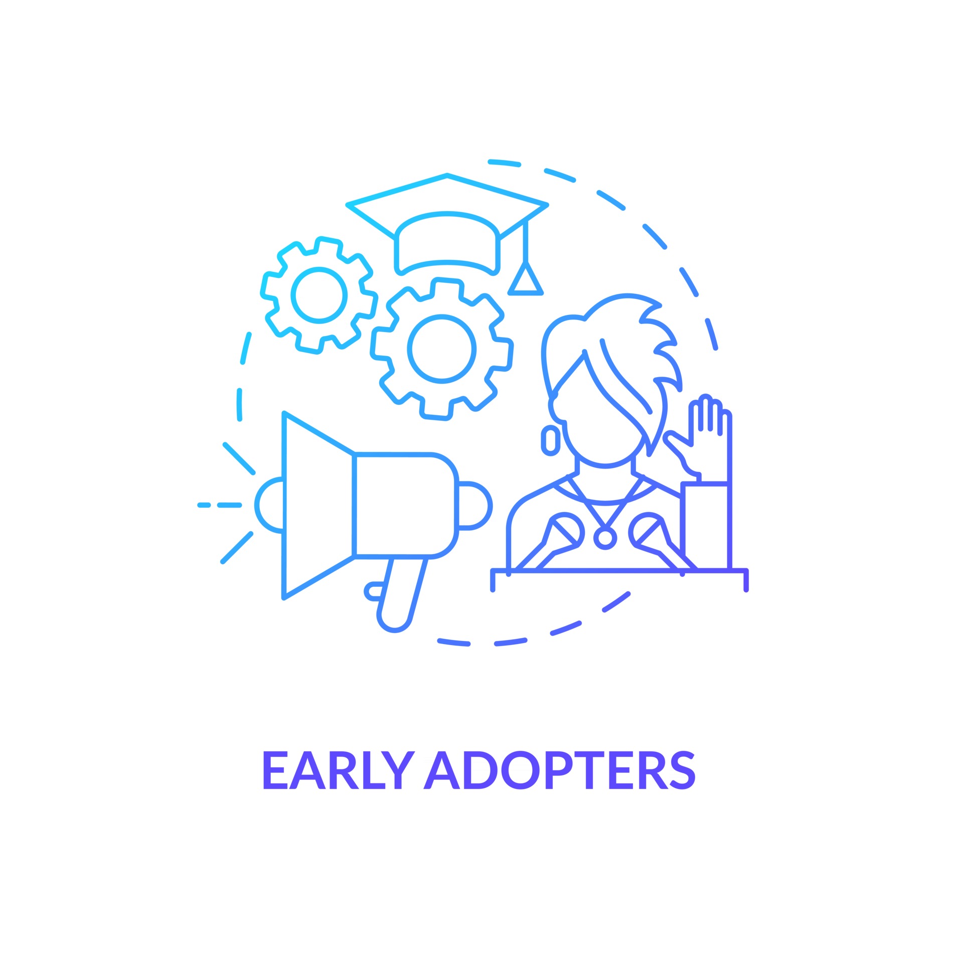 Early adopters concept icon 2486884 Vector Art at Vecteezy