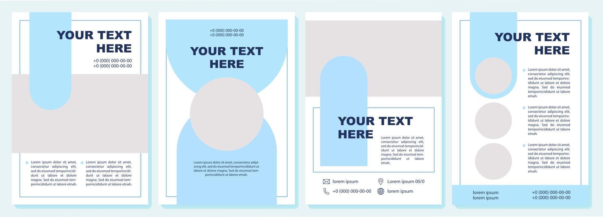 Marketing promotion brochure template vector